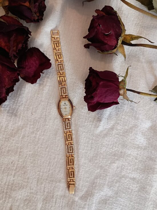 NEW Ladies Wrist Watch Premier Designs Jewelry Gold Plated w Crystals & Box main image 5